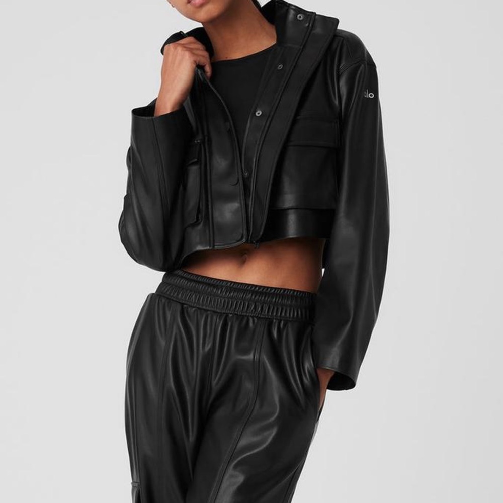 ALO Yoga Black Leather Jacket